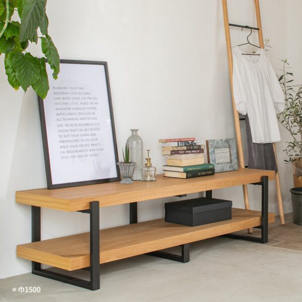 TV stand with Oak or Walnut finish - Image 2