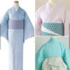 Kimono/Yukata single item Ladies fashion Kimono Summer Washable - Image 3